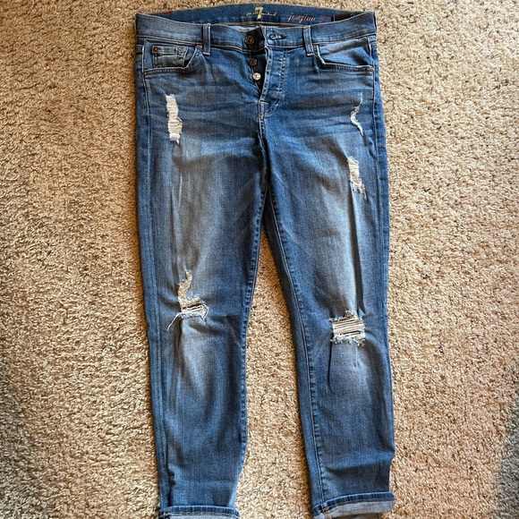 7 for all mankind joesefina boyfriend jeans - Picture 2 of 5